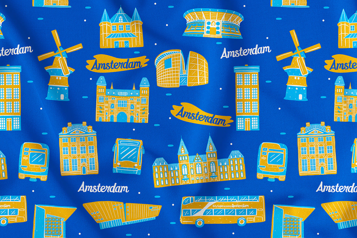 Template #321595 Amsterdam Pattern Webdesign Template - Logo template Preview
