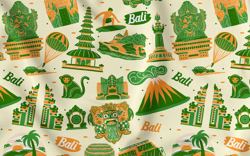 Bali Seamless Pattern #03