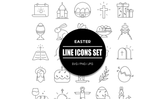 Easter Icon Set Easter Icons Pack