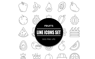 Fruits Icon Pack Fruits Icon Set