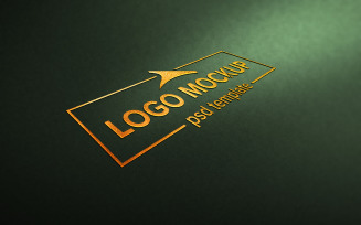 Gold Mockup for a Logo Showcase