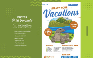 Holiday Travel Poster #05 Print Template