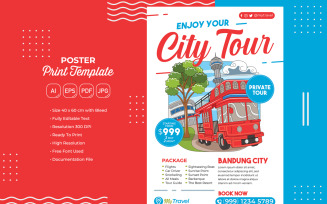 Holiday Travel Poster #09 Print Template