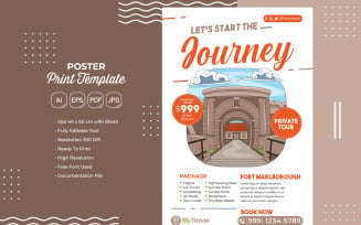 Holiday Travel Poster #13 Print Template
