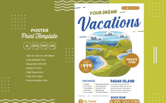 Holiday Travel Poster #22 Print Template