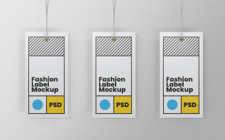 Label Tag Mockup PSD Design Template Vol 04