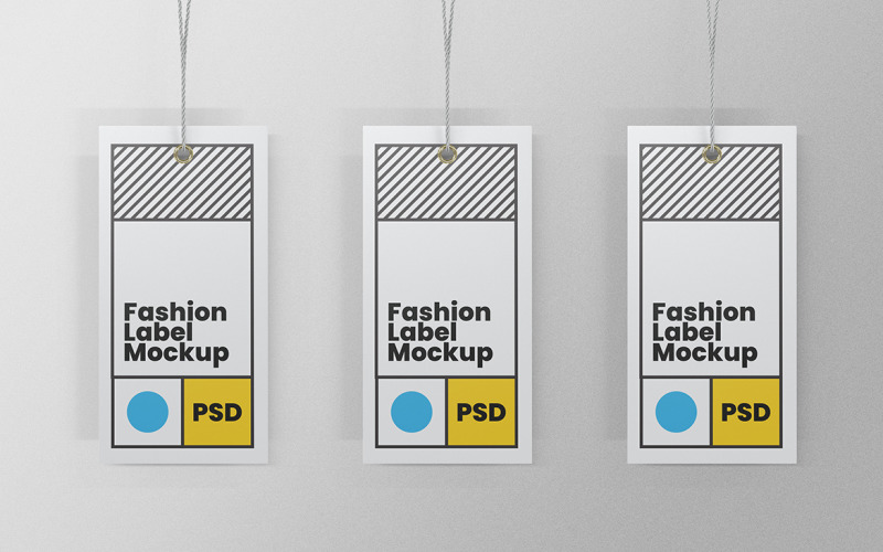 Label Tag Mockup PSD Design Template Vol 04 Product Mockup