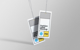 Label Tag Mockup PSD Design Template Vol 09