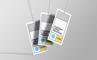 Label Tag Mockup PSD Design Template Vol 10