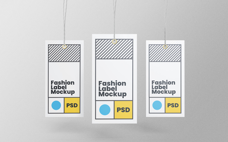 Label Tag Mockup PSD Design Template Vol 12 Product Mockup