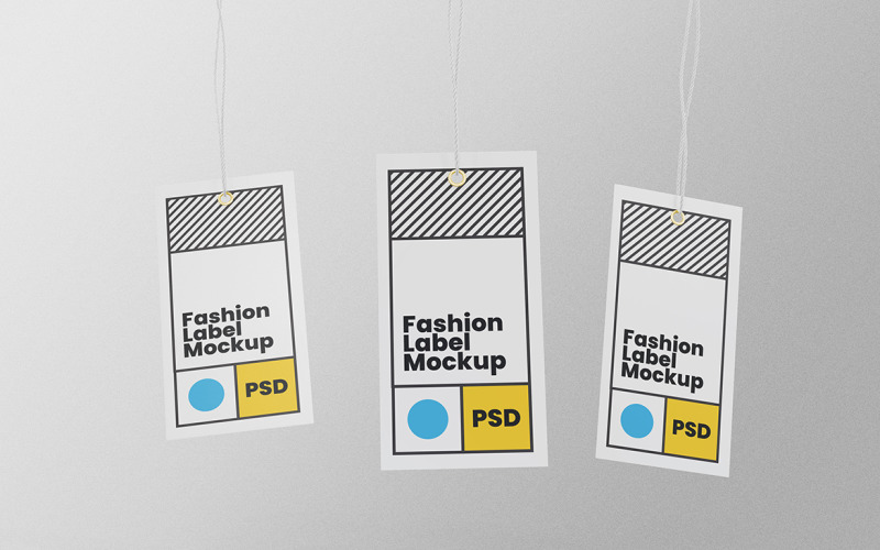 Label Tag Mockup PSD Design Template Vol 13 Product Mockup