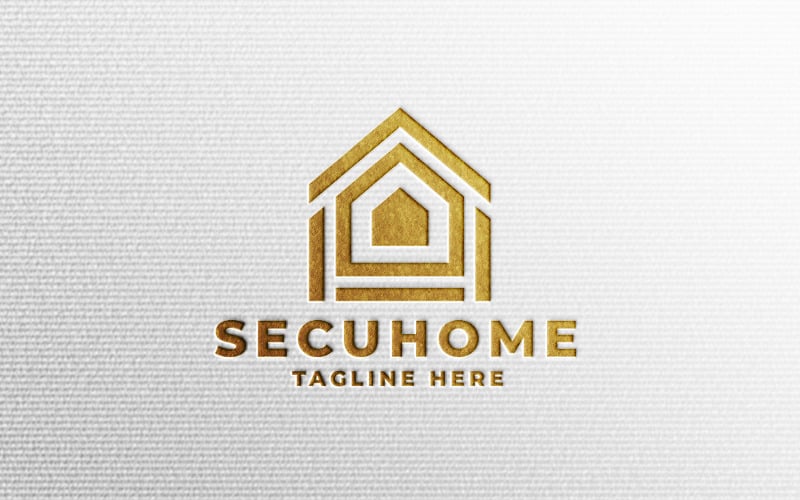 Secure Home Logo Pro Template Logo Template