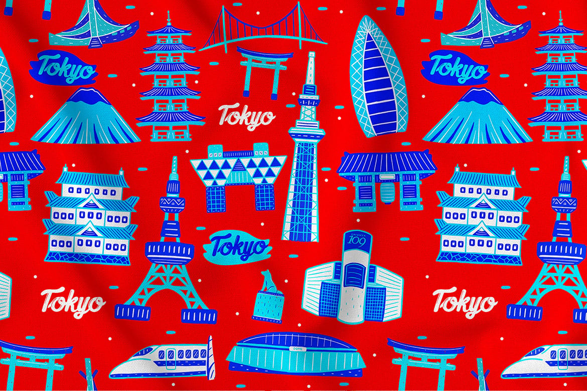 Kit Graphique #321619 Tokyo Japon Divers Modles Web - Logo template Preview