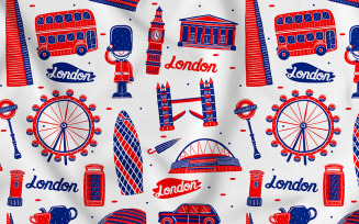 London Seamless Pattern #01