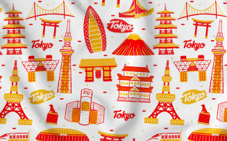 Tokyo Seamless Pattern #01