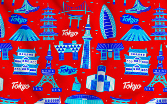Tokyo Seamless Pattern #02