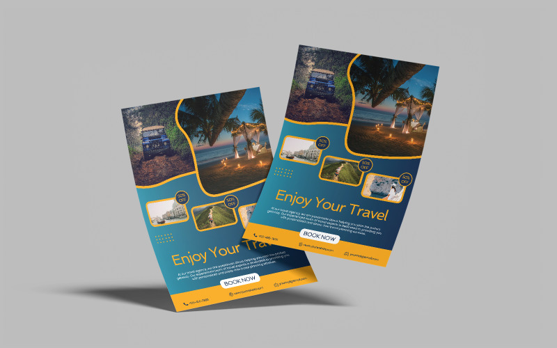 Travel Adventure Flyer Template Corporate Identity