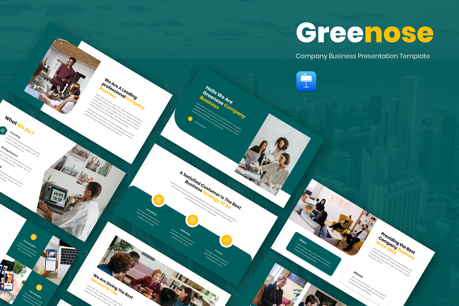 Greenose - Company Business Keynote Template