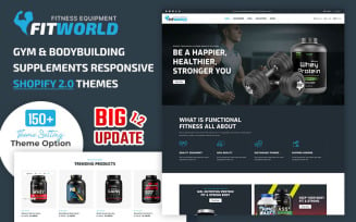 Fit-world - Gym supplements & Bodybuilding Supplements Responsive Theme Shopify 2.0