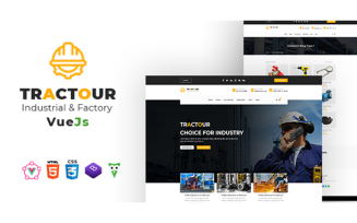 Tractour - Industrial/ Manufacturing Vuejs Template