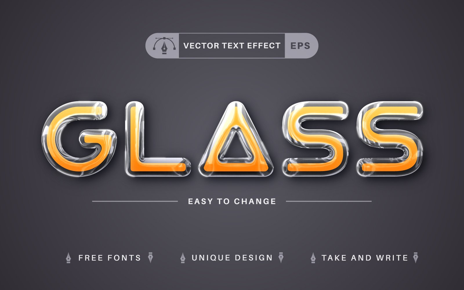 Template #321827 Effect Font Webdesign Template - Logo template Preview