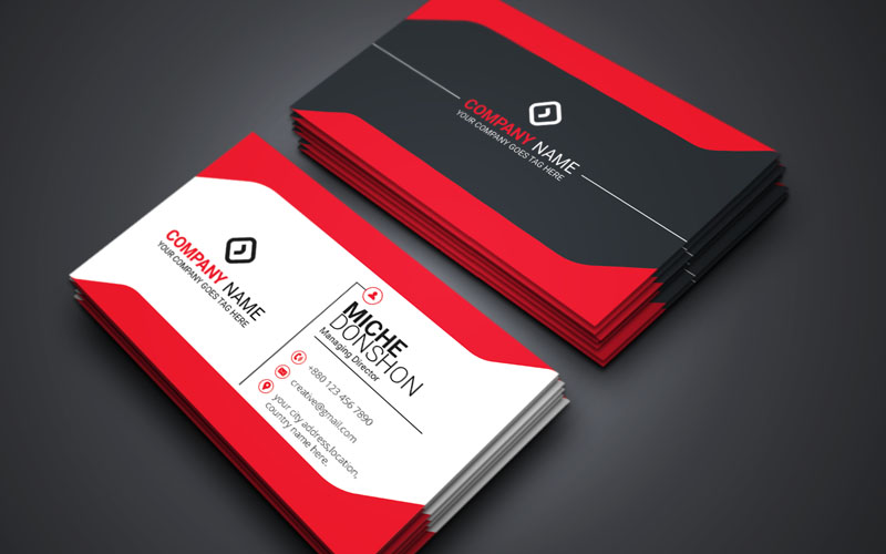 Template #321840 Business Card Webdesign Template - Logo template Preview