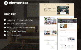 Archirior - Architect & Interior Design Elementor Template kit