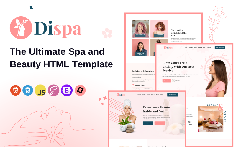 Dispa-The Ultimate HTML Template for Beauty Parlor and Spa: Transform Your Business Today Website Template