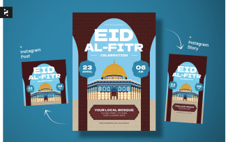 Eid Mubarak Celebration Flyer