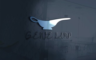 Genie Lamp Logo Template For Drink And Magician