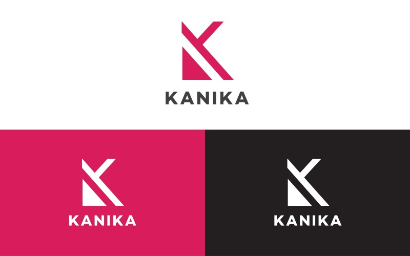 K Letter Logo Design - Kanika Logo Template