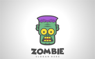 Zombie Frankenstein Mascot Cartoon Logo