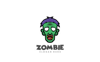 Zombie Grandfather Mascot Logo Template