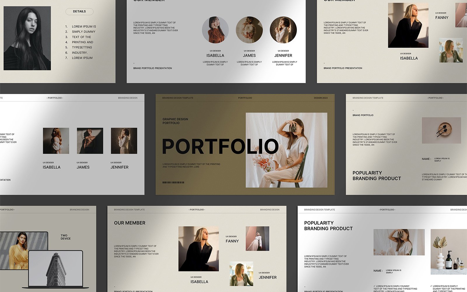 Kit Graphique #321963 Portfolio Presentation Divers Modles Web - Logo template Preview