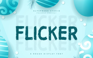 Flicker - Rough Display Font