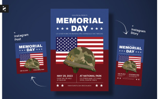 Memorial Day Flyer Kit Templates