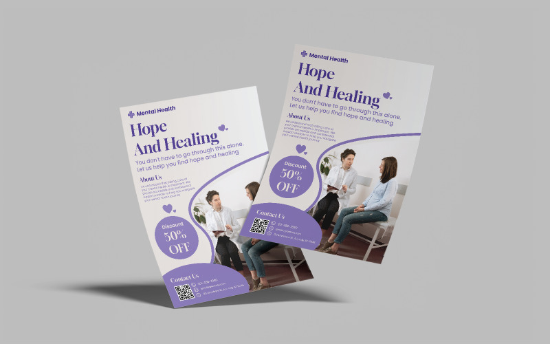 Mental Health Flyer Template 1 Corporate Identity