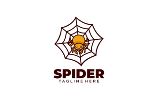 Spider Simple Mascot Logo Style