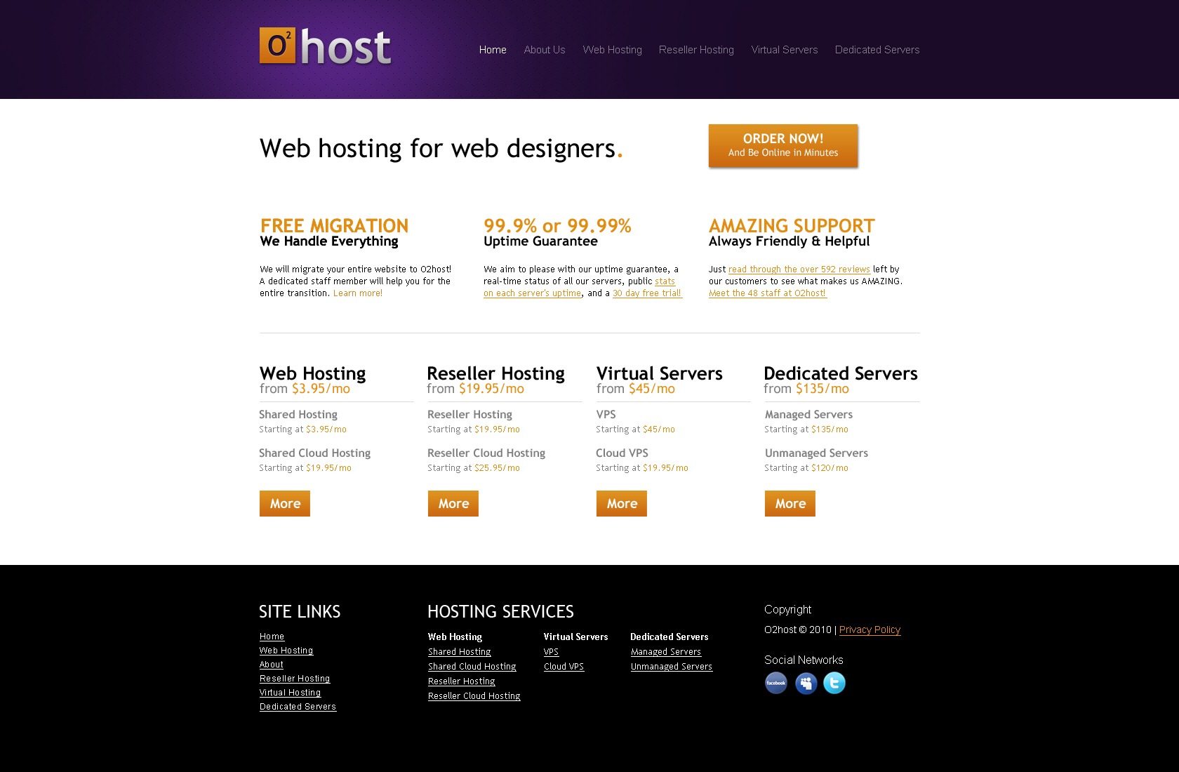Home hosting. PSD hosting Template. Ad-host.