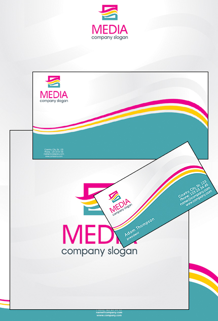 Media Corporate Identity Template Vector Corporate Identity preview