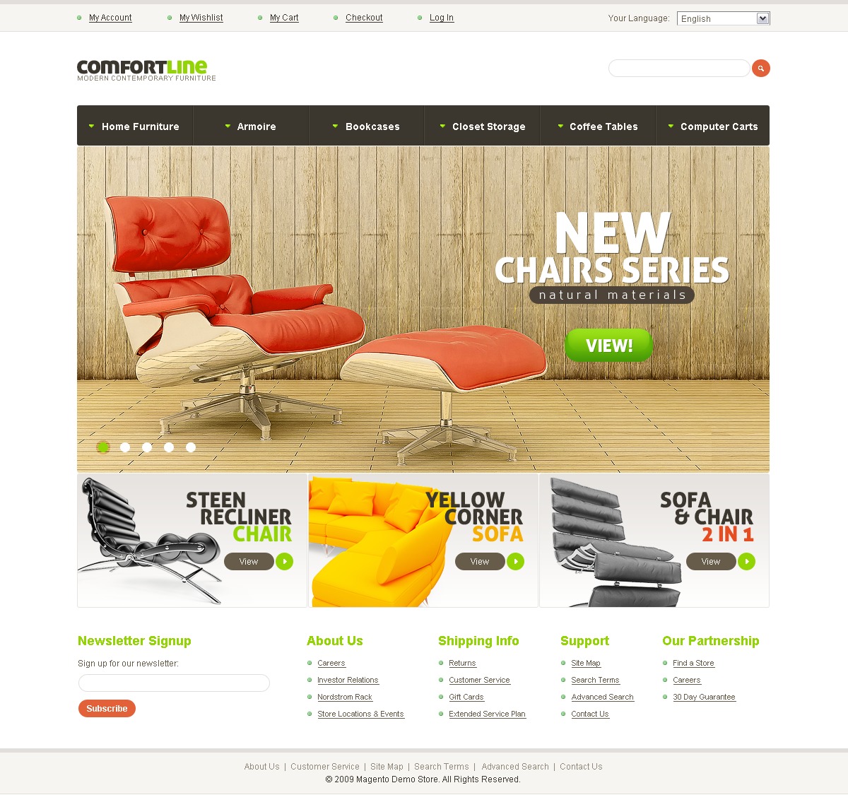 Thème Magento pour site de meubles #32286 - screenshot