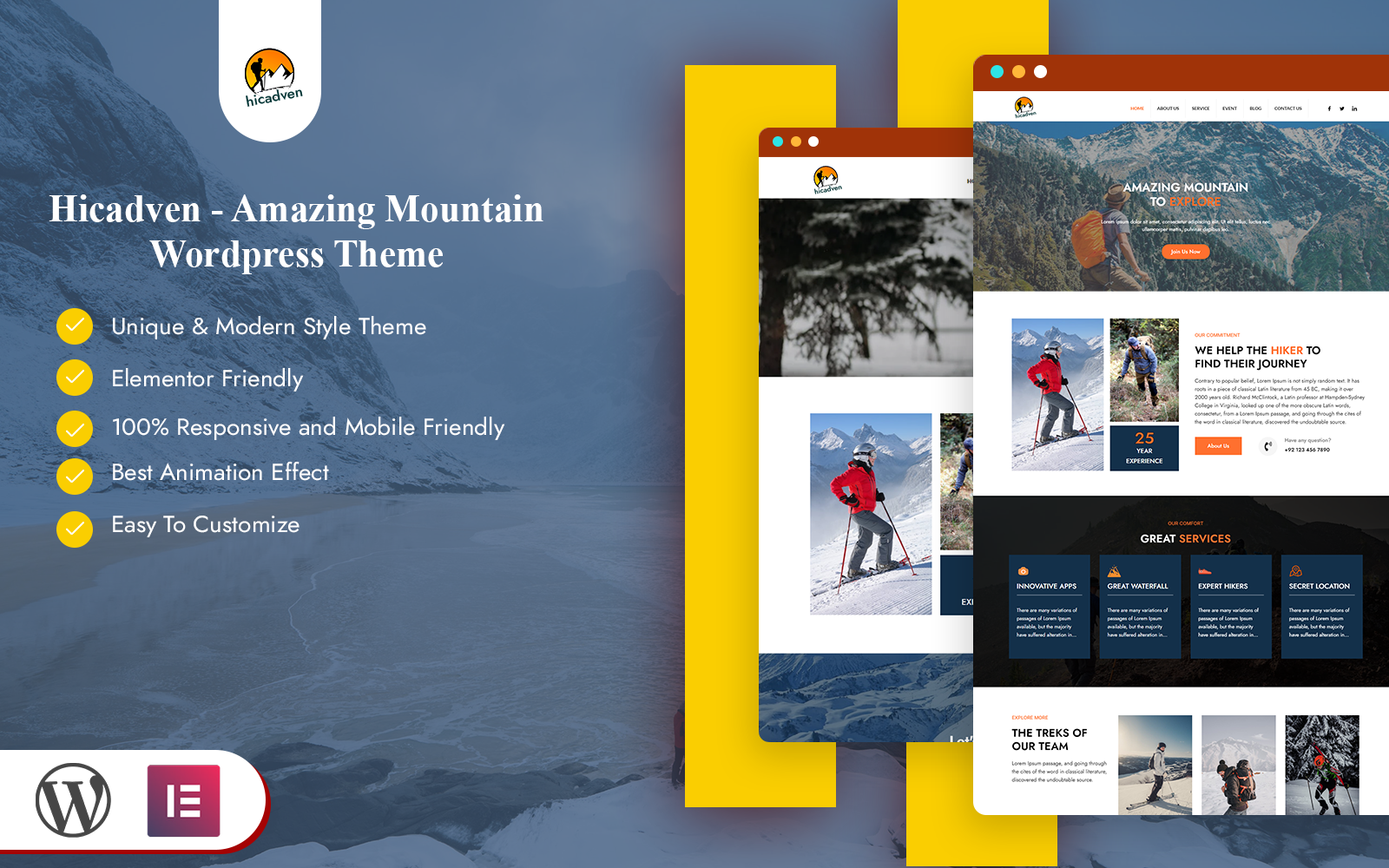 Kit Graphique #322176 Aventure Backpacking Web Design - Logo template Preview