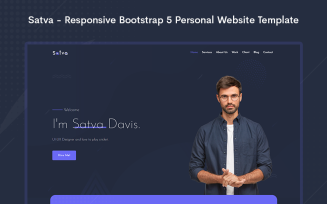 Satva - Responsive Bootstrap 5 Personal Website Template