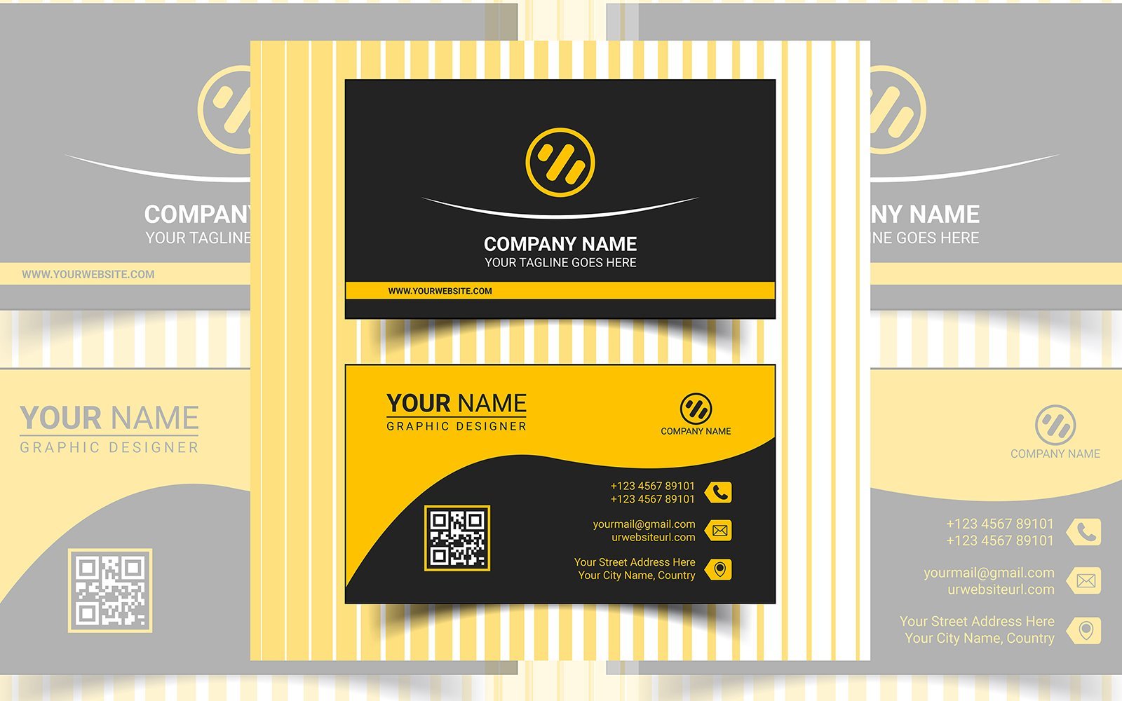 Template #322345 Business Card Webdesign Template - Logo template Preview