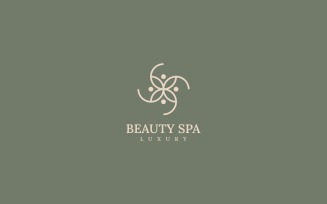 Beauty Spa Line Art Logo Style
