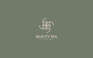Beauty Spa Line Art Logo Style