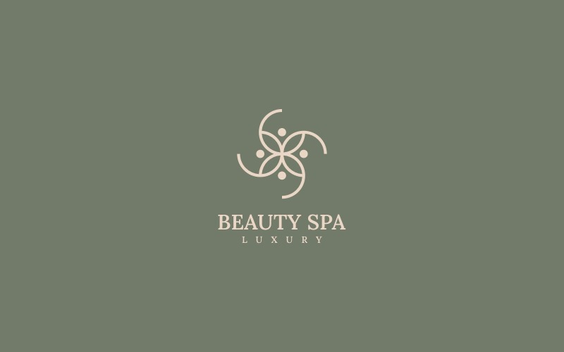 Beauty Spa Line Art Logo Style Logo Template