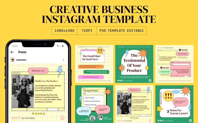 Creative Business Instagram Template Social Media