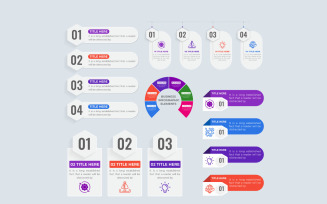 Graph chart and office work infographic