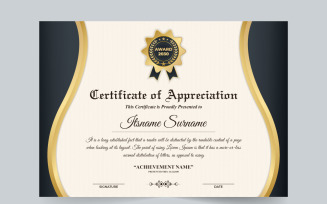 Professional business certificate vector